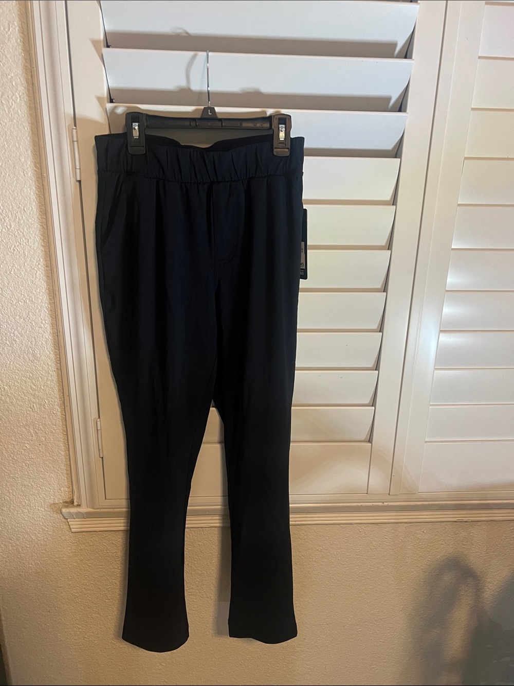 90 Degree By Reflex Black Taper Ankle Pull-On Pants with Pockets